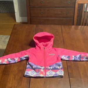 Columbia Pink and Purple Kids Puffer Jacket